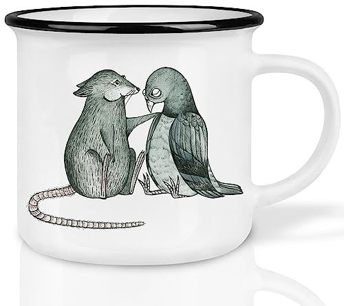 Ligarti® Keramiktasse XL 450ml [Das Original] – handveredelter Design-Becher I große Kaffeetasse & Teetasse, spülmaschinengeeignet, stilvoller Mug Cup