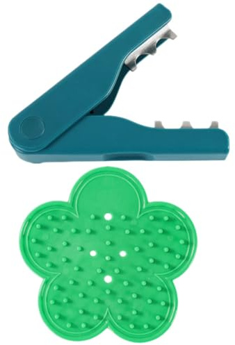 Angoily Outil pour Enlever Les Épines de Rosier et Feuilles Lot de 2 Pièces en ABS et Métal Outil Jardinage Fleuriste Vert et Bleu pour Bouquet et Entretien des Rosiers