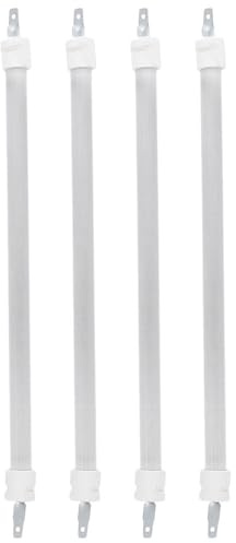 ifundom Lot de 4 Tubes Chauffants en Quartz Céramique 27 Cm pour Radiateur Électrique D’appoint, Élément de Brûleur de Cuisinière, Tube en Verre Résistant pour Chauffage Extérieur