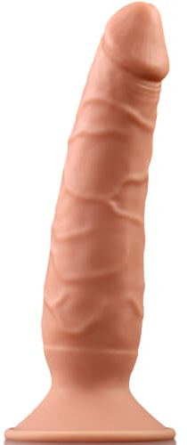 21cm Gode Réaliste Silicone Double Densité | Ventouse Puissante avec noyau flexible pour femmes, hommes, couples et célibataires, sensation naturelle