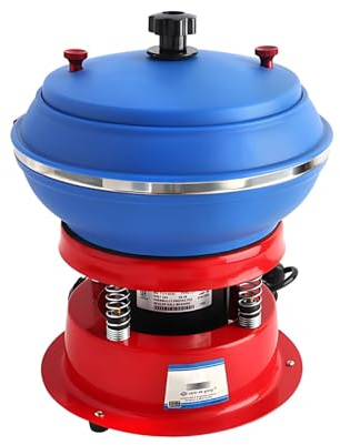 Tumbler Vibrante 3.5l Buratto per Lucidatura Pietre Gioielli Giada Agata Ambra Metallo Sbavatura Finitura Superficie Laboratorio Hobby Creativo Piccoli Oggetti