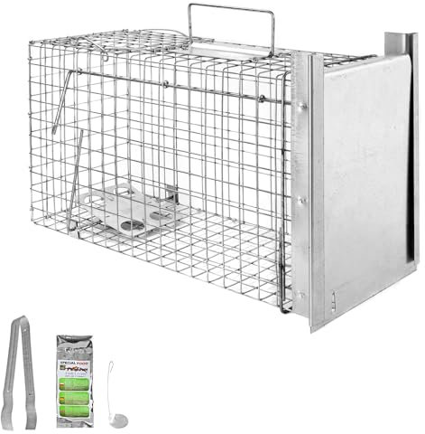Gabbia Trappola per Animali Talpa Ratto Mouse Topo Nutria 50 x 20 x 27 cm Petigi