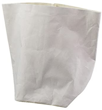 Jalach Dekorativer Papierkorb Übertopf Korb Aufbewahrungskorb aus waschbarem Papier Kraftpapier Deko-Box für Küche, Garten, Pflanzen, Arbeitszimmer, Büro (25 * 25 * 40cm, Weiß)