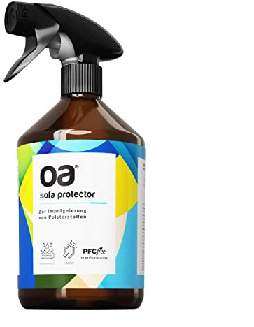 OA Sofa Protector Imprägnierspray (500ml) - 100% PFC frei und vegan - Wirksame Imprägnierung für Textil und Polster - Imprägnierung für Sofa, Imprägniermittel für Textilien - Nano Spray