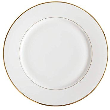 Vaisselle Assiettes à dîner blanches Plats à rebord doré Assiette à déjeuner Plateau de vaisselle en porcelaine Plateau de fête de famille (Color : White b) little surprise