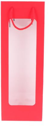 Warmhm 12 Stücke Klar Tote Papier Geschenktüte Verpackung Taschen Für Reise Flasche Verpackung Tasche Wein Flasche Tasche Wein Tasche Rot Weihnachten Gefälligkeiten Tasche