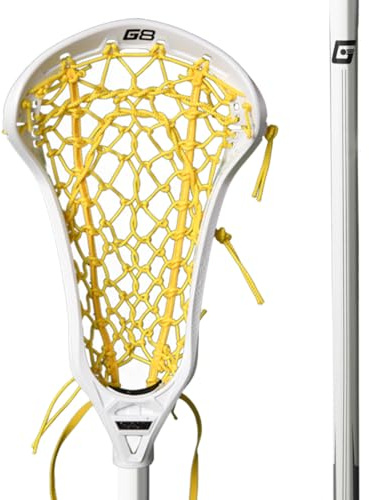 Gait Whip 2 Complete Women's Lacrosse Stick - Flex Mesh (White/Yellow)