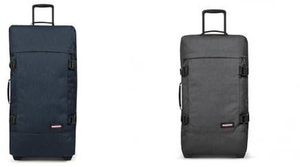 EASTPAK TRANVERZ L Koffer, 27 L - Triple Denim (Blau) & TRANVERZ M Koffer, 27 L - Black Denim (Grau)