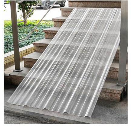 Welldachplatten for den Außenbereich, 1,2 mm dicke Dachplatte aus glasfaserverstärktem Kunststoff (GFK), UV-beständige Tageslichtpaneele,Welldach for Garagenschuppen(3pcs,0.9*1.4m/35*55in)