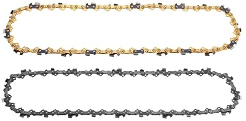JMORCO Sägeketten 2PC 10/12/14/16/18/20 Zoll Stahl Kettensäge Ketten 3/8 Pitch LP Protokollierung Säge Kette Elektrische Kettensägen Zubehör Ketten Ersatz(18 Inch 62Drive Link)