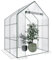 Serra A Casetta Orto Giardino Terrazzo Balcone Senza Ripiani Struttura Metallo Verniciato Telo Trasparente PVC Porta Avvolgibile Apertura A Cerniera Protezione Piante Giardinaggio 140 x 140 x 195 Cm