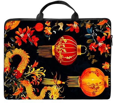 RWUTYTIUL Funda de hombro para laptop de 17 pulgadas para mujeres y hombres, de gran capacidad, impermeable, de piel sintética, adecuada para iPad, netbook, tableta, lector de 15.6, 16 y 17 pulgadas