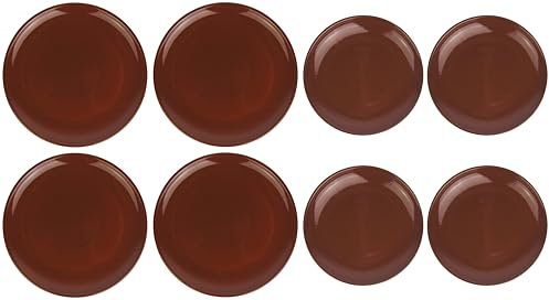 Lentz 8 platos llanos de barro, 4 unidades de 23 cm y 29 cm de diámetro, aptos para lavavajillas, microondas y horno
