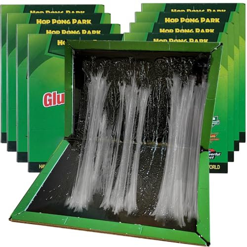 GroZythre 8 Pack Pest Sticky Pad Traps Boards, Multi Insects Sticky Pads, Undetectable Black & Extra Strong Glue Sticky Trap Pads, Used Indoors/Outdoor, At Homes And Offices etd