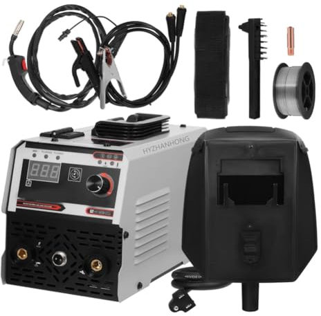 HYZHANHONG 2 in 1 MIG MMA Welding Machine, Multi-Purpose IGBT DC Inverter Welding Machine with Protective Mask Suitable for Home Maintenance And Engineering Welding