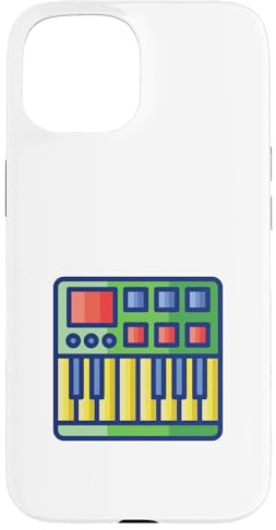 Controller tastiera MIDI - Sintetizzatore Retro Custodia per iPhone 15