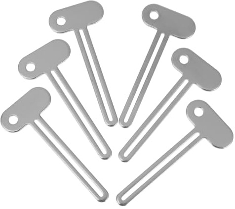 6pcs Aluminium Alloy Tube Squeezer Key for Toothpaste and Cream