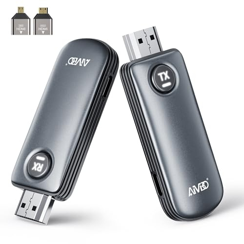 2026 HDMI Inalámbrico 4K Decode - 1080P Wireless HDMI Transmisor y Receptor, 5G Extender para Transmisión De Video y Audio Desde Laptop, PC a TV, Proyector, Monitor, Convient pour les Réunions, Maison