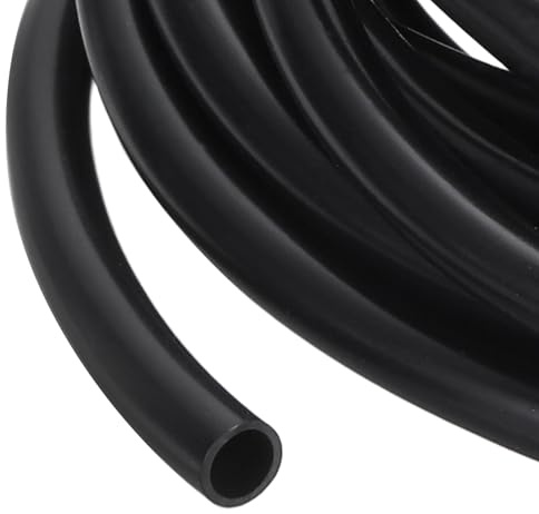 QUARKZMAN Manga De Cable De PVC De 5m, Tubo De PVC De 3.5mm 1/8 Organizador De Cables Negro Funda para Cables Envoltura De Protección