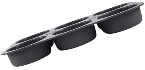 SOLUSTRE Stampo per Hamburger e Pane in Silicone con 6 Cavità Antiaderente, Utensile Lavabile in Lavastoviglie per Cottura in Forno e Fai da Te