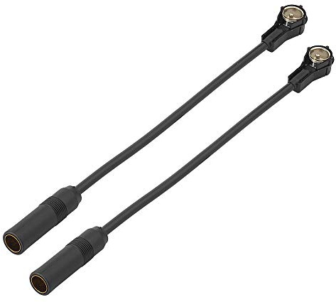 Eightwood Radio Antenne AM/FM Autoradio Antennenadapter DIN Buchse auf Kupplung ISO Stecker Pigtail Kabel RG58 7.8inch 20cm 2 Stücke für Beat TechniSat Pioneer Sony Alpine MEHRWEG