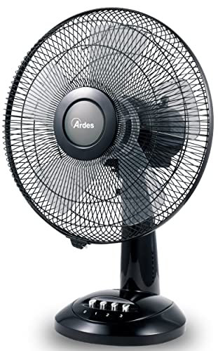 ARDES | AR5S31 Ventilatore da Tavolo Ardes 30 cm 5 Pale Oscillante con Inclinazione Regolabile Ventilatore Ardes 3 velocità Silenzioso