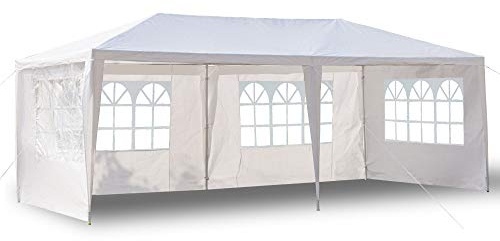 Teekland 10'x20' Outdoor Canopy Party Wedding Tent,Sunshade Shelter,Outdoor Gazebo Pavilion with 4 Removable Sidewalls