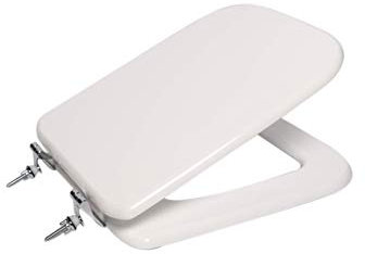 Copri wc water sedile per modello Conca Ideal Standard in legno cerniere cromate (bianco)
