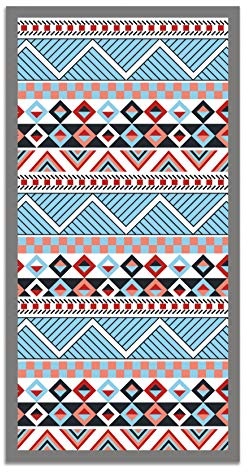 Panorama Vinylteppich - Modell Vinylteppich Azteke Mehrfarbig Farbe - 40x80 cm - Verschiedene Größen - Deko Küche, Läufer und Outdoor