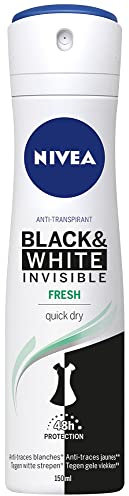 Nivea Fresh Deodorant Invisible For Black and White Spray, 150 g