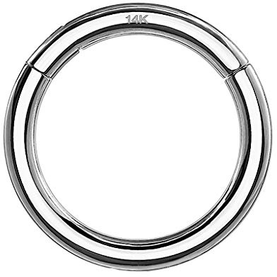 Piercingfaktor 585 Gold 14 Karat Universal Nasen Piercing Ohr Ring Septum Clicker