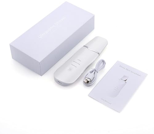 Dispositivo de belleza Elitzia ETSC659 con herramienta depuradora de piel facial Removedor de espinillas Limpiador de poros Extractor de comedones para limpieza profunda facial (White)