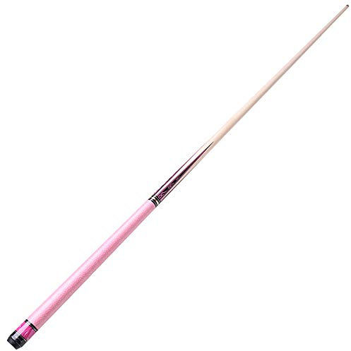 FHKBB Pink 3/4 Joint Maplebilliard Pool Queue, 19,5 Oz Snooker 57 Zoll Pool Queue, Bakelit Ecke Blauer Kopf 11,5 mm Kopfdurchmesser