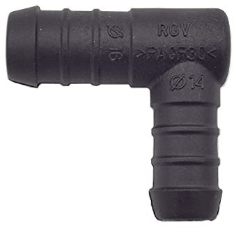 1 x YOU.S Original Schlauchverbinder Zwischenstück RGV Ø 16x14 mm 90° Winkel - L Form
