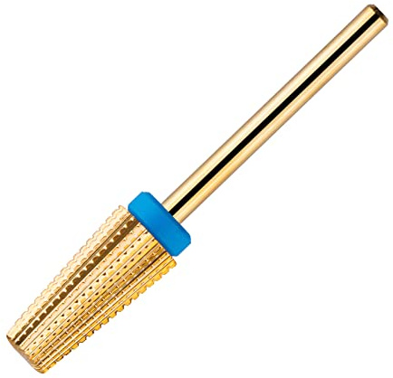 BNG 5 in 1 Carbide Nail Drill Bit Fast Remove Acrylic Nails Professional 3/32 Electric Nail Drill Tungsten Steel Bits Manicure Pedicure Professional Salon Tool(Medium, Gold)