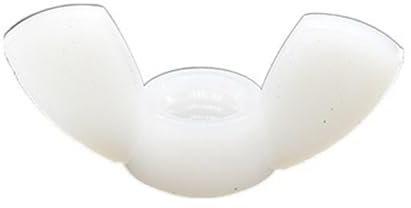 1/5/10 Stück M3 M4 M5 M6 M8 M10 M12 DIN315 Handfeste schwarze und weiße Nylonmutter Flügelmutter Schmetterlingsmutter Barren Kunststoff Flügelmuttern (Color : White, Size : M10(5PCS))