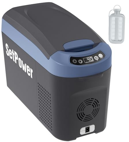 Setpower AB15 12 Volt Refrigerator,16 Quart(15L) Electric Cooler,Portable Car Refrigerator RV Fridge,12v Cooler for Camping, Travel, RV, Vehicles, MPV, SUV, Van