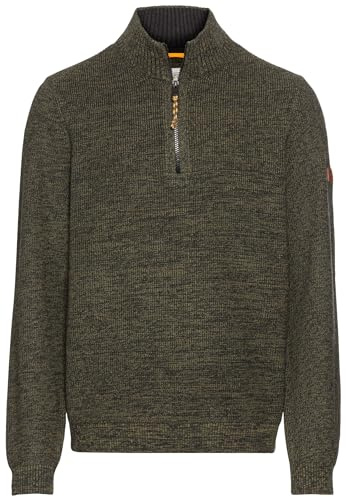 camel active Herren Stricktroyer aus Baumwollmix