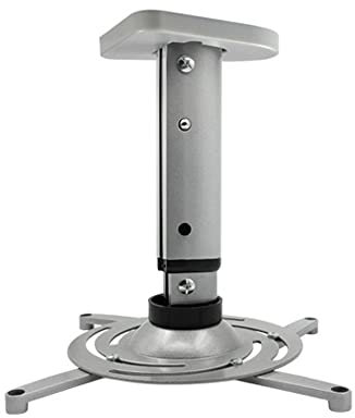 Xumh2024-3 Projector Mount Stand Universal Full Motion Tilt Swivel Projector Ceiling Mount Bracket Rack Projector Brackets Adjustable Projector Stand(Silver)