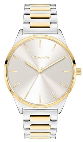 Tamaris Damen Analog Quarz Uhr mit Edelstahl Armband TT-0158-MQ