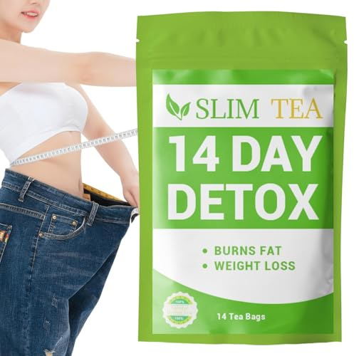 14 Tage Detox Tee Zum Abnehmen Und Entwässerung, Diet Slim Abnehmen, 14 Beutel Fatburner Tee, Sanfte Entgiftung Und Reinigung, Gewichtsreduktion Abbau Bauchfett