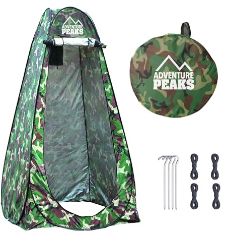 ADVENTURE PEAKS Pop Up Changing Tent – Portable Privacy Toilet Tent & Shower Tents for Camping, Beach & Outdoor Use – Water Resistant UV Protected Pop Up Privacy Tents