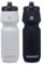 GLEKGLEK Cycling Water Bottle 24oz, Reusable Sport Water Bottle 750ml for Outdoor, Gym, Running (Black/White)