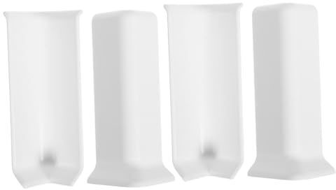 Protector de Esquina para Zócalo Abs Blanco 4 Piezas