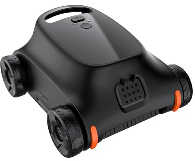 Pool Vacuum for Above Ground Pool, 180 Mins Runtime Cordless Robotic Pool Cleaner, Pool Vacuum Flat Pools up to 2000 Sq.Ft, Self-Parking, Dual Brushless Motors for Above-Ground Pools