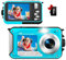 YISENC Appareil photo sous-marin 4K, autofocus 64 MP 33FT appareil photo numérique étanche avec carte de 32 Go, selfie double écran 1250 mAh, 16 x flottant numérique pour la plongée en apnée