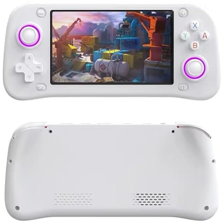 Générique XF43 Console De Jeux Portable, 64 GB 1,5w+ Jeux Système Linux Open Source 30 Émulateurs Console Portable, Emulateur Console avec Écran IPS De 4,3 Pouces Batterie De 3000 Mah (64GB-)