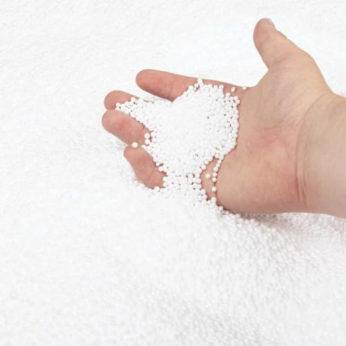 Ziaphsol EPS sittsäcksfyllning av expanderad polystyren, 200 l vit, 10 kg per m³, pärlor 3 till 6 mm, för fyllning av sittsäck och sittkuddar, luktfri komfort