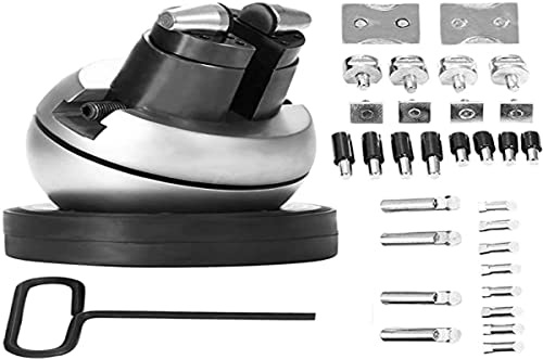VEVOR Herramienta de Ajuste de Talla de Tornillo Alicates de Bola Profesionales de 130 mm 34 PCS, Accesorios de Bloque de Talla de Joyería Bloque, Juego Completo de Prensa de Grabado con Altura 38 mm
