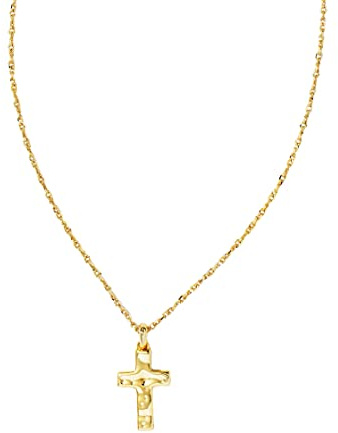 Kendra Scott Cross Pendant Necklace for Women, Fashion Jewelry, Gold-Plated Over Brass